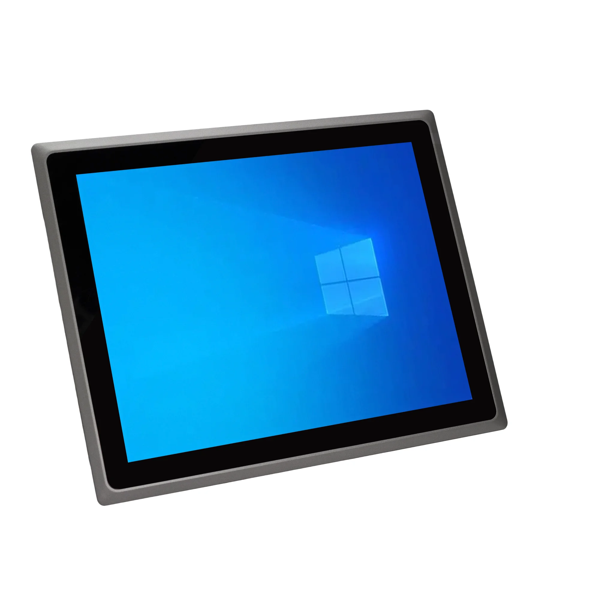 Thinvent® 15" Industrial Panel PC, Intel® Core™ Ultra 5 125U processor (12 core, up to 4.3 GHz, 12 MB cache) Dual LAN, 64GB DDR5 RAM (2 x 32GB), 2TB SSD, 12V 5A Adapter, Dual Band WiFi, Windows 11 Professional, Thinvent® Keyboard and Mouse set | 3 15 inch Panel PC Front Right Perspective view